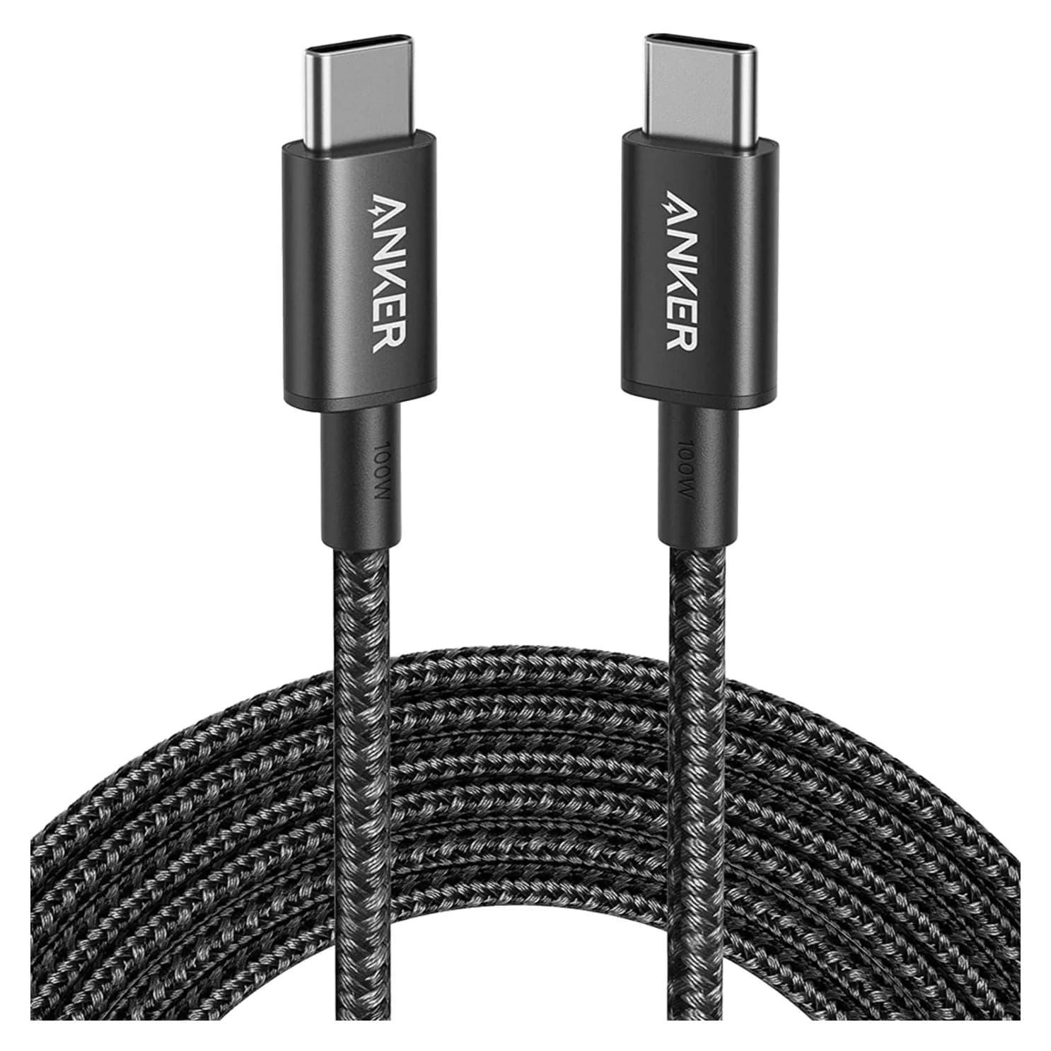 Anker Nylon USB-C to USB-C 100W Cable (10 ft)